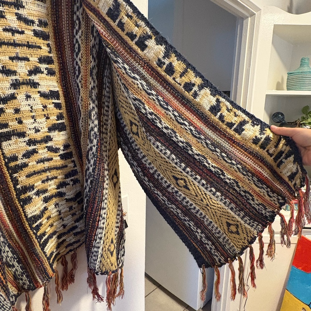 Bohemian Multicolor Knit Cardigan - Picture 4 of 5